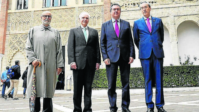 Bernardo Buena, José María Cruz, Juan Espadas y Manuel Anguita.