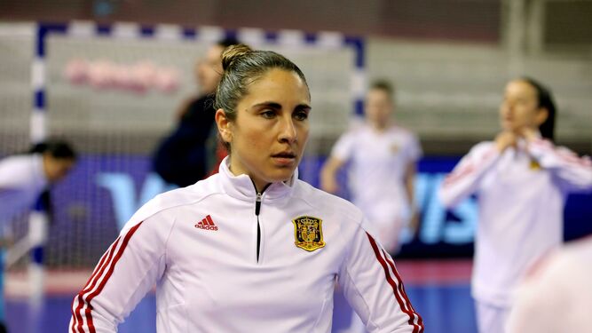 Amelia Romero, segunda mejor jugadora del mundo, con el chándal de España.
