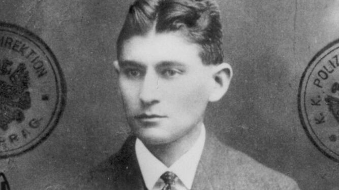 Imagen estampillada de Franz Kafka