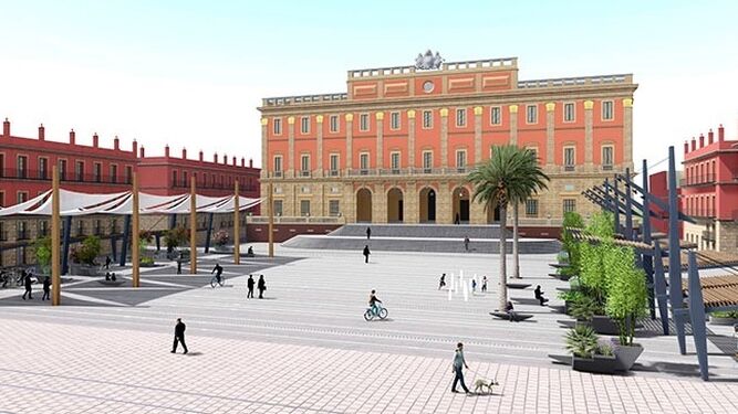 La remodelación de la plaza del Rey en un espacio "diáfano" desata la polémica