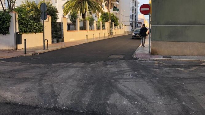 Las calles del entorno del centro San Antonio están siendo ya objeto de mejoras.