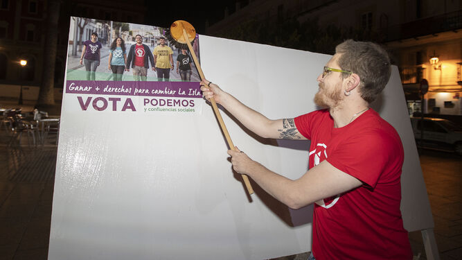 Ernesto D&iacute;az, candidato de Podemos.