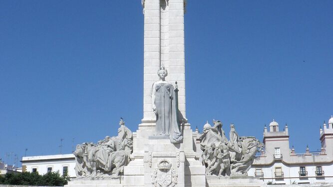 Una imagen de parte del Monumento a las Cortes de Cádiz.