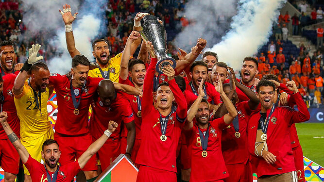 Portugal celebra la consecución de la Liga de Naciones