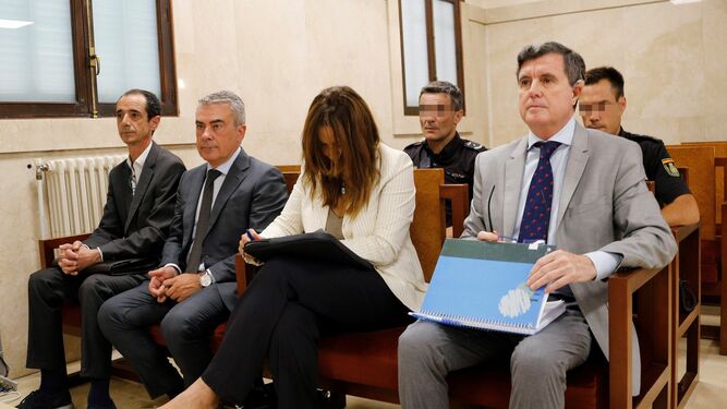 El ex presidente del Govern balear Jaume Matas, en el juicio que se ha celebrado este lunes  en la Audiencia de Palma.
