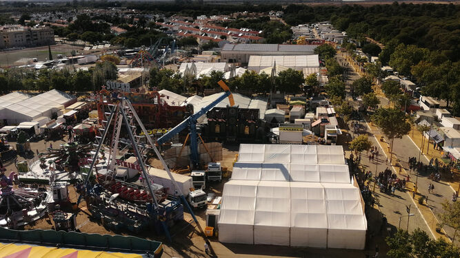Vista de la Feria de Puerto Real desde la noria.