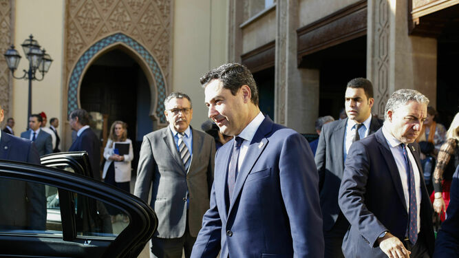 Visita del presidente de la Junta, Juanma Moreno, a Marruecos.