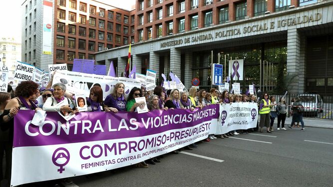 Manifestación feminista en mayo del año pasado en Madrid.