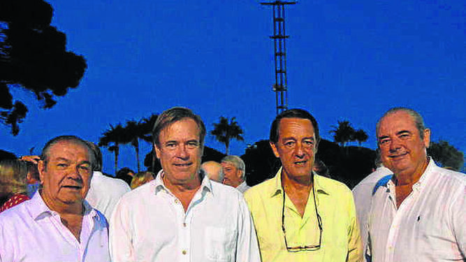 Juan Bajo, marqués de Domecq d’Usquain, Luis Gortazar y José Manuel Domecq Bohórquez.