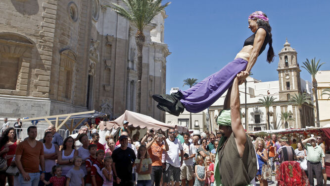 Imagen de uno de los espectáculos del Mercado Andalusí.