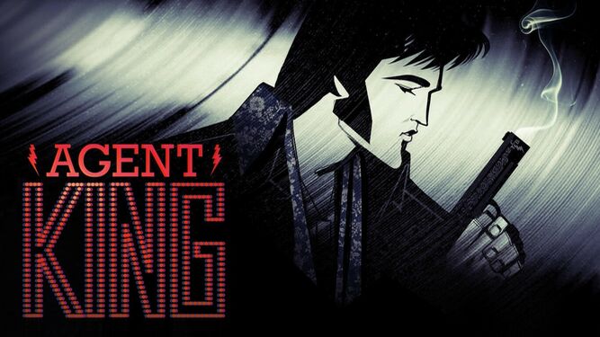 Secuencia de promoción de 'Agent King', la serie sobre un Elvis Presley superhéroe.