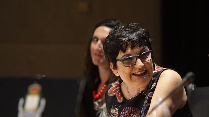 María Elena Martínez durante una conferencia, en una imagen de archivo.