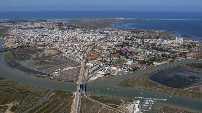 La ciudad de San Fernando vista desde el aire, en una imagen de archivo.