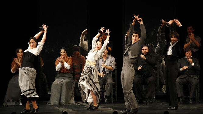 Una actuación del Ballet  Flamenco  de  Andalucía .