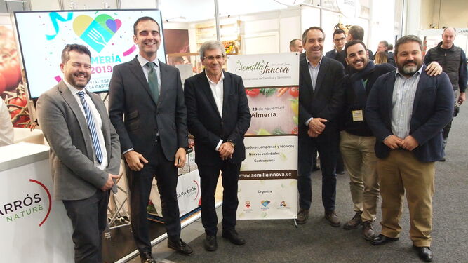 El expositor de Caparrós Nature albergó la presentación del congreso de semillas durante la pasada Fruit Logistica.