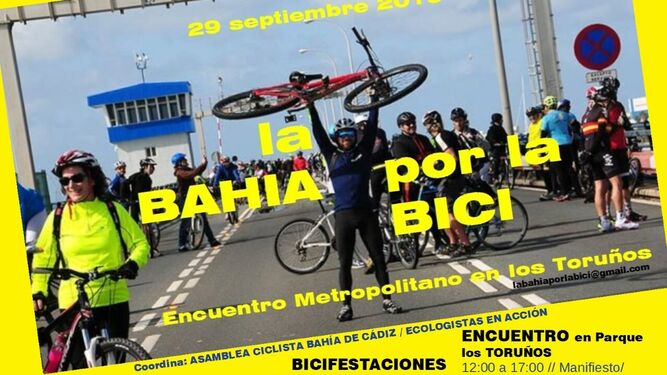 Cartel anunciador de la bicifestación