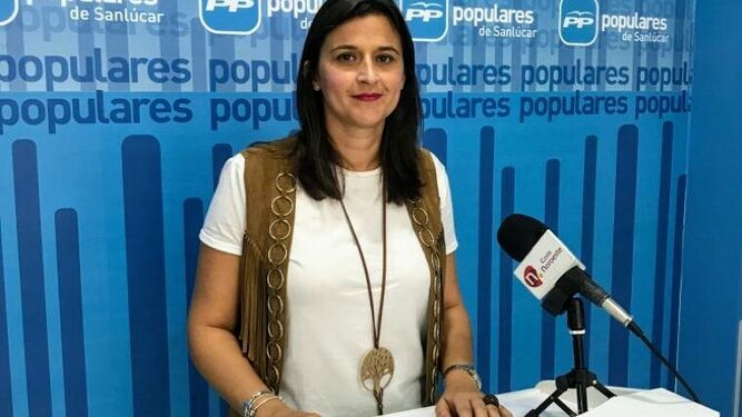 La presidenta local del PP y también concejala de este partido, Carmen Pérez.