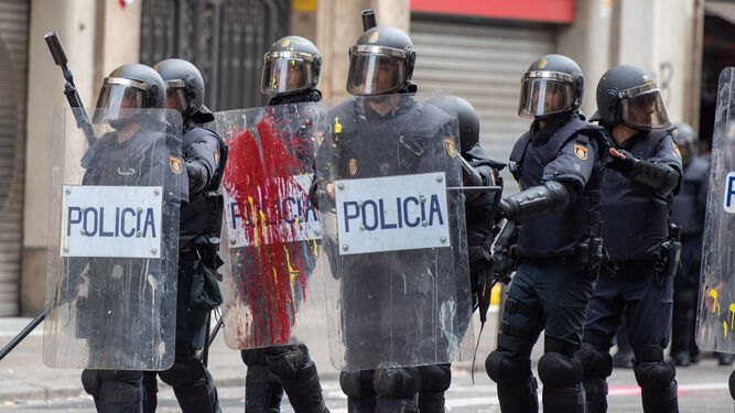 Las imágenes de la quinta jornada de disturbios en Cataluña