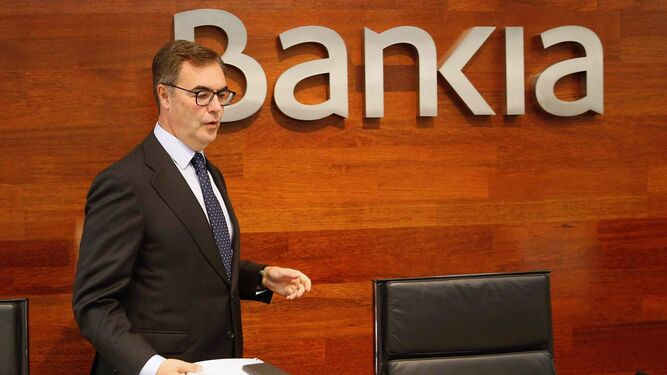 José Sevilla, consejero delegado de Bankia, en rueda de prensa