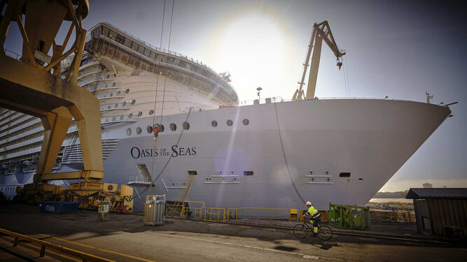 Obras en el buque 'Oasis of the Seas'