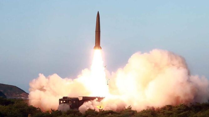 Un misil lanzado por Corea del Norte