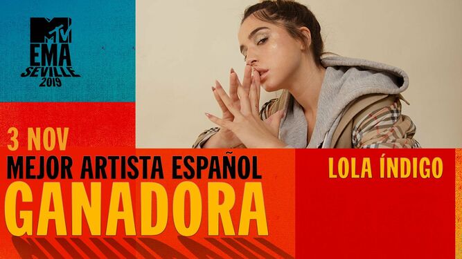 Lola Índigo, Mejor Artista Española en los MTV EMA Sevilla