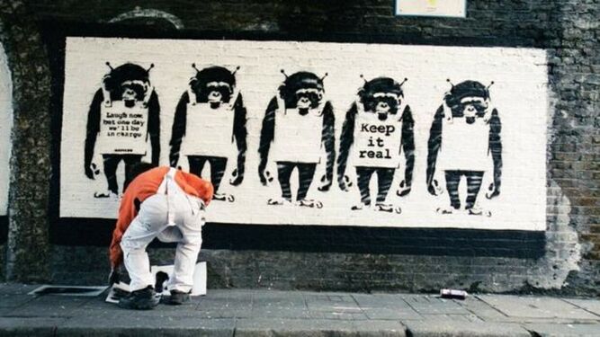Las primeras imágenes de Banksy