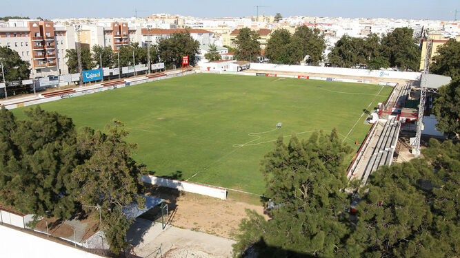 Vista aérea del Campo Municipal de Deportes, en una imagen de archivo.