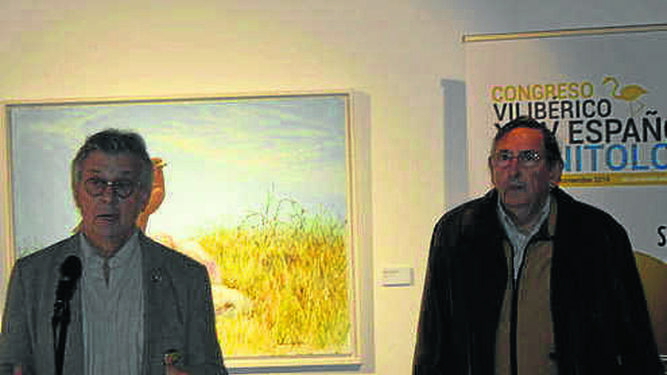 Los autores de la exposición, Juan Varela y Ginés Pérez.