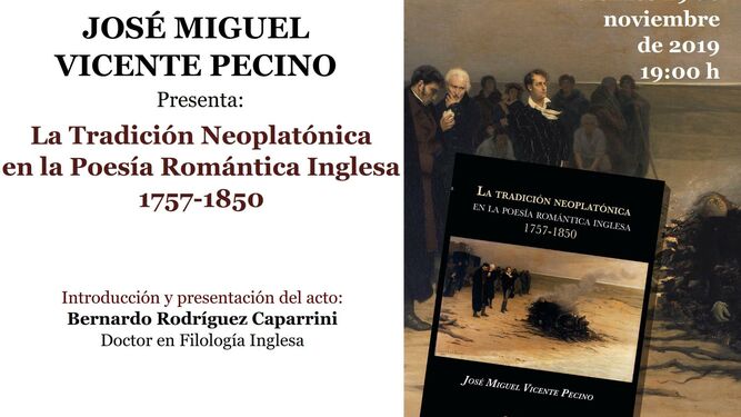 José Miguel Vicente Pecino presenta su nuevo libro este viernes.