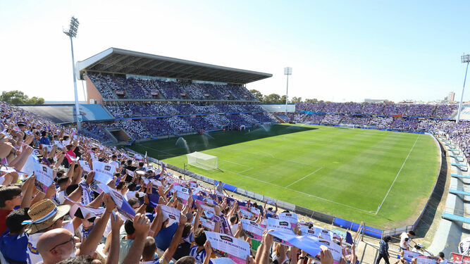 Imagen del Nuevo Colombino, campo en el que jugará el Cádiz B el próximo sábado.