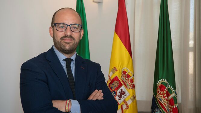 Germán Beardo en su despacho de Alcaldía.