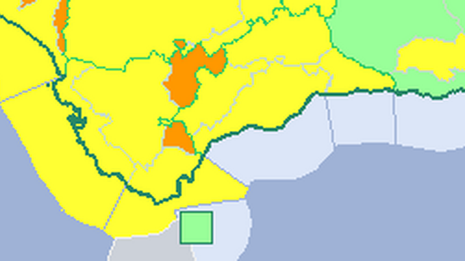 Alertas en la provincia de Cádiz activadas este jueves 19 de diciembre.