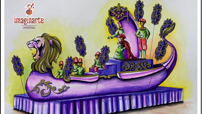 Los bocetos de las carrozas de la Cabalgata de Reyes de San Fernando