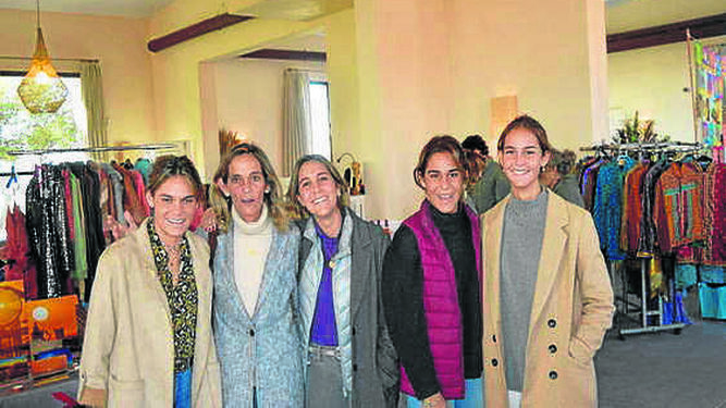 María Bedoya con sus hijas Leti, María, Lucía y Belén Ranera Bedoya.