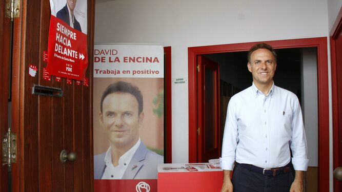 David de la Encina, durante la última campaña electoral.