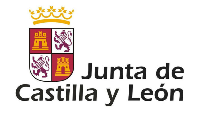 Junta de Castilla y Le&oacute;n: Escudo de la Comunidad ligeramente simplificado en detalles y colores.