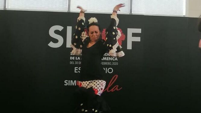 La bailaora Carmen Morales en Simof.
