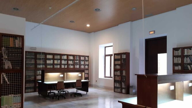 Una imagen de la biblioteca del Ateneo en su nuevo emplazamiento de la Casa de Iberoamérica.