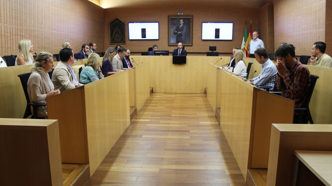 Una imagen del Pleno municipal.