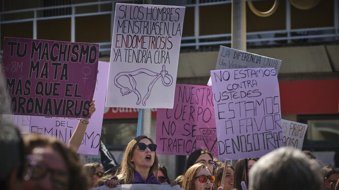 Manifestaci&oacute;n por el D&iacute;a Internacional de la Mujer.
