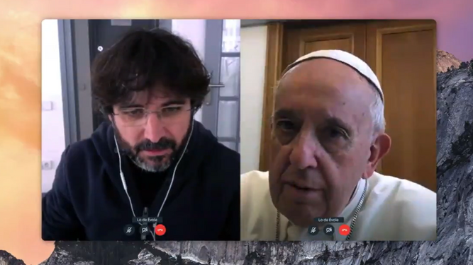 Jordi Évole  en su nueva entrevista con el Papa