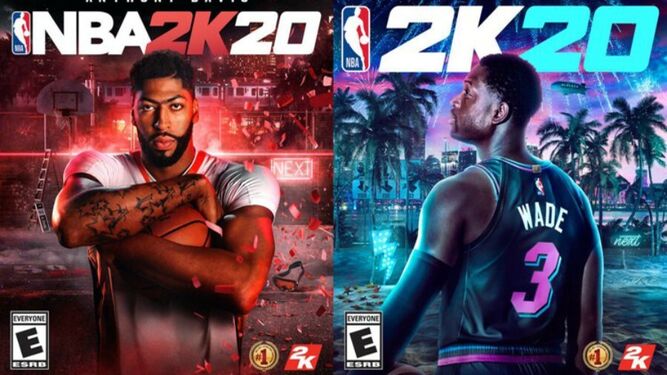 Carátulas de dos ediciones de  'NBA 2K20'