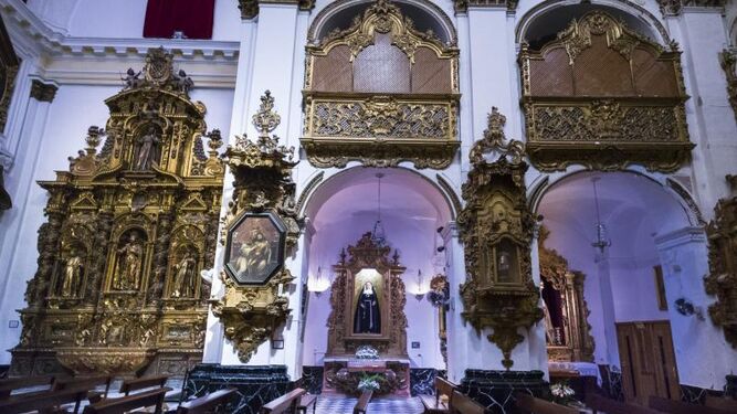 Interior de la iglesia de Santiago