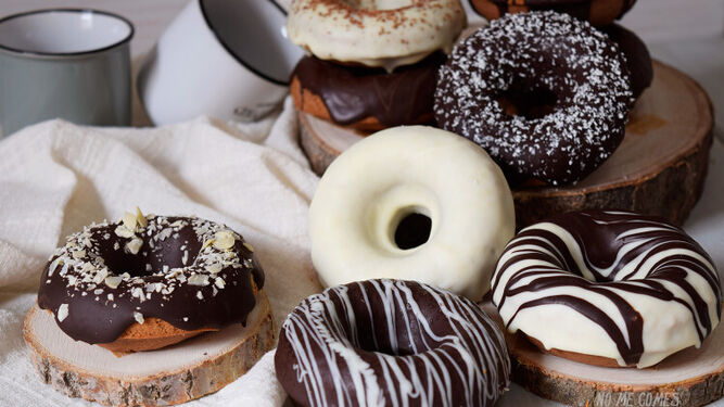 Receta de donuts de avena y chocolate