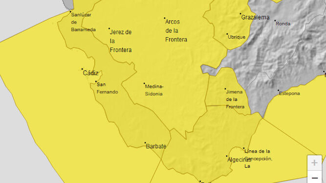 La provincia, en alerta amarilla por el Levante.