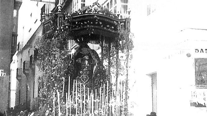 Servitas, en una imagen de finales del XIX. Sería la gran sacrificada en la Semana Santa de 1920