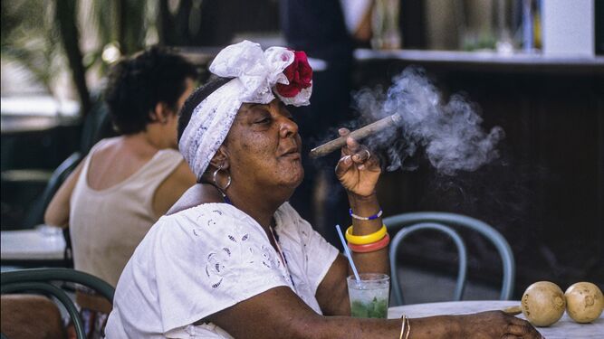 Foto que preside la página web, de la serie ‘Cuba viva’.