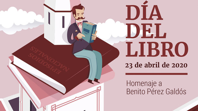 Detalle del cartel del Día del Libro de Cádiz.