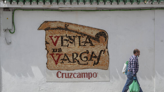 Azulejo en la legendaria Venta Vargas, en San Fernando